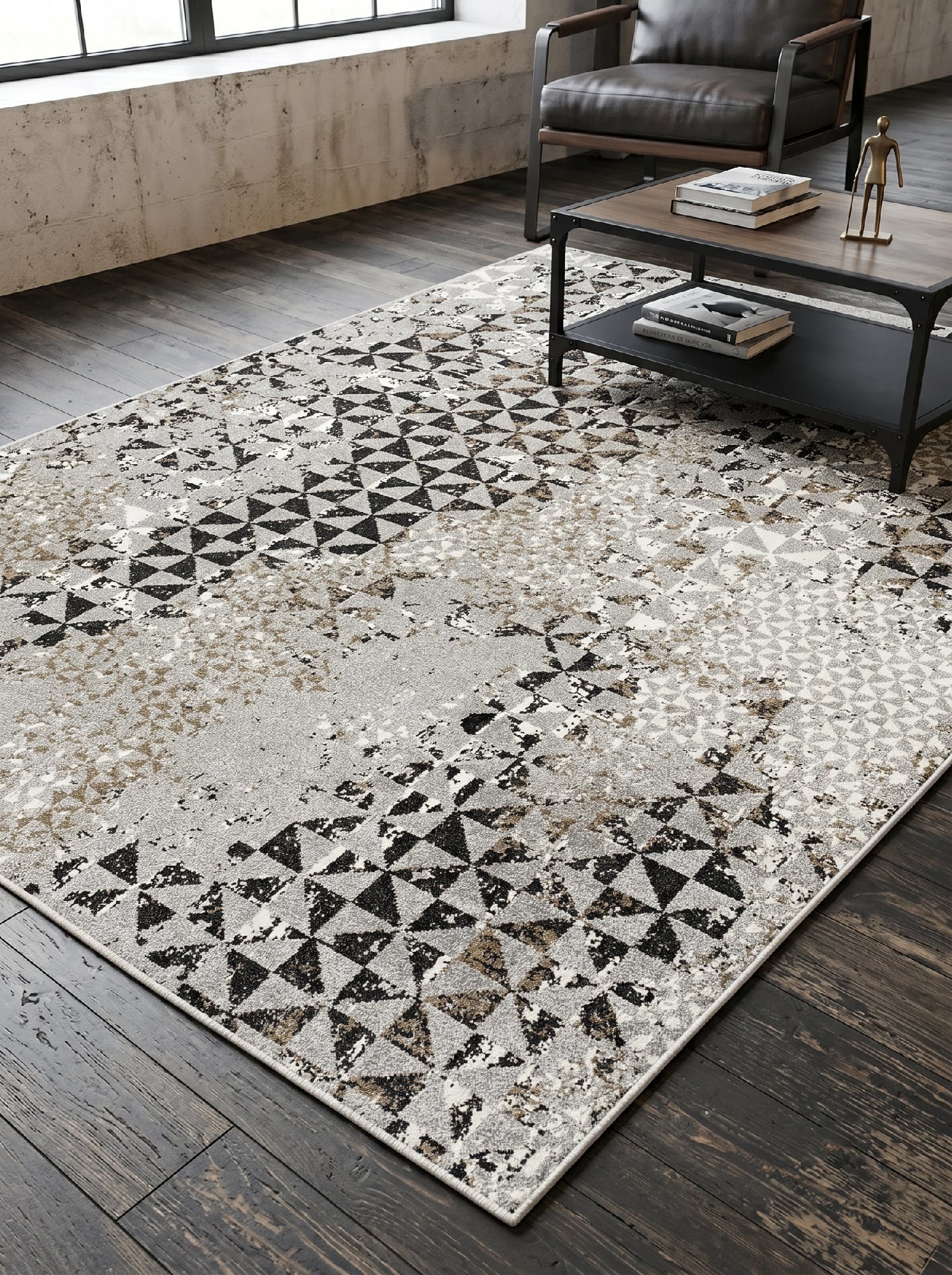 Синтетические ковры Optima 23450A Grey