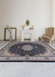 Акриловий килим Shahriyar 0004 dark blue