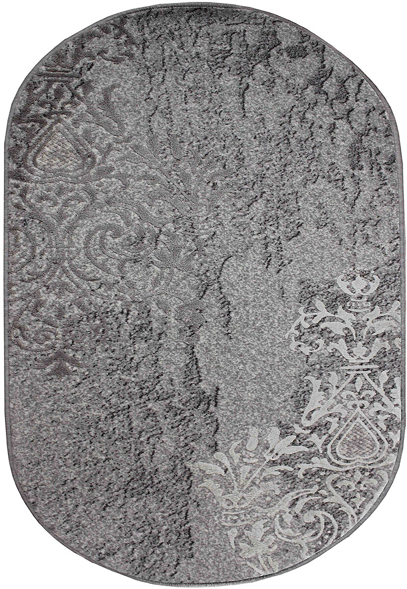 Вовняний килим Patara 0035 grey овал