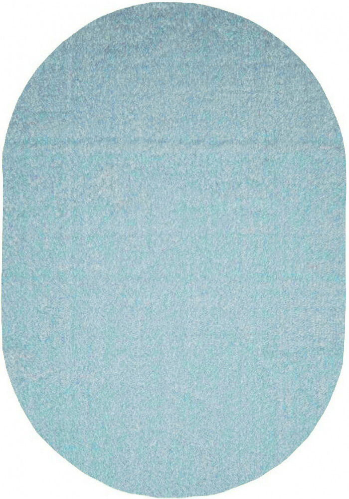 Килим з високим ворсом Puffy 4b S001a light blue овал