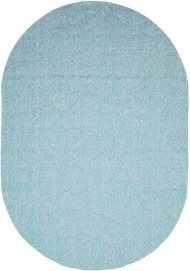 Килим з високим ворсом Puffy 4b S001a light blue овал
