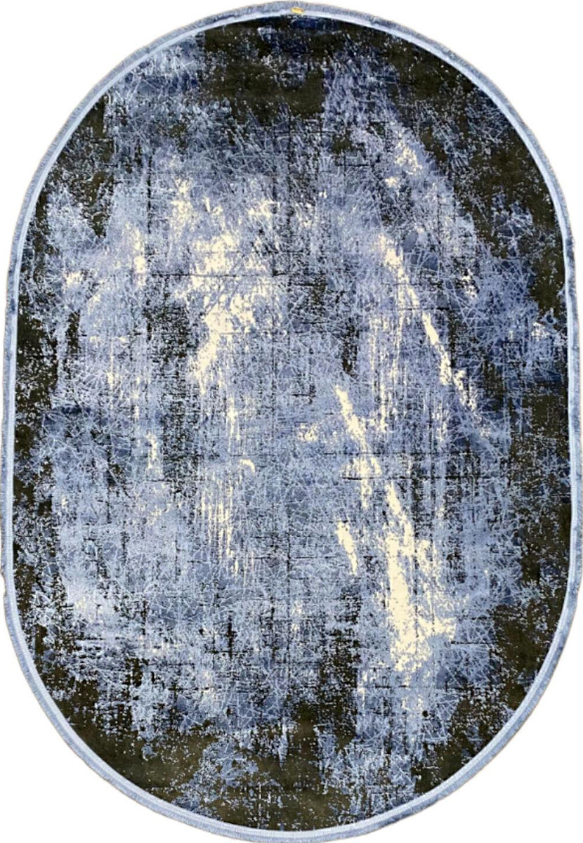 Акриловый ковер Magnifique MQ54N blue-grey овал