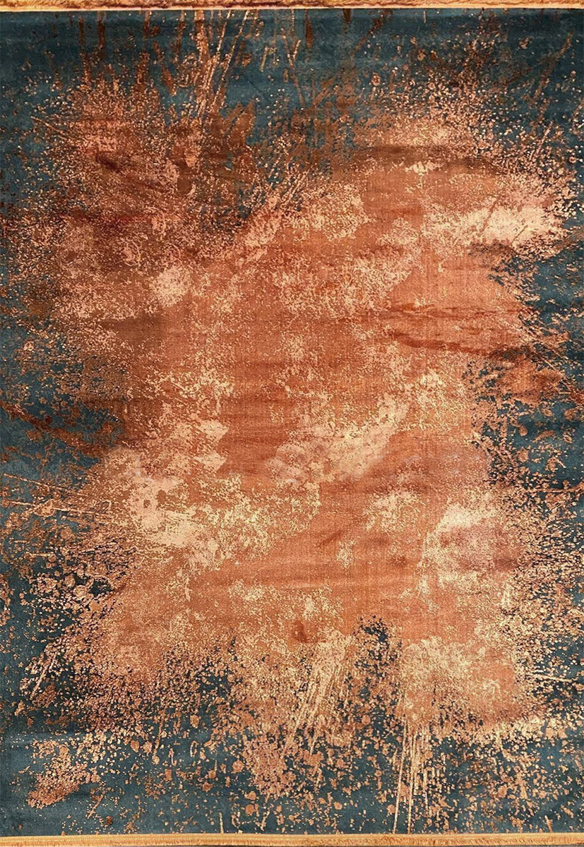 Акриловий килим Magnifique MQ48L orange-grey