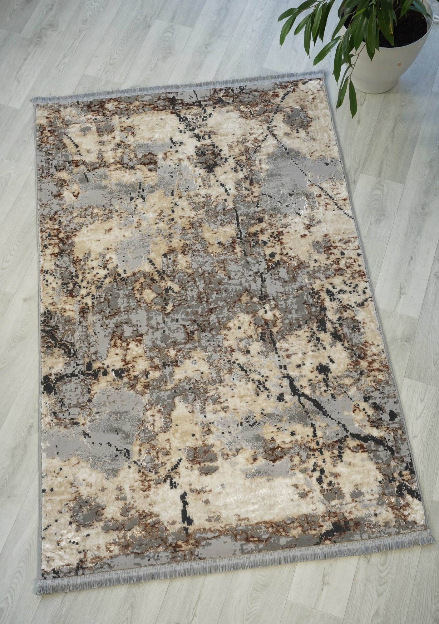 Синтетичні килими Salsa e074a visone-l.grey