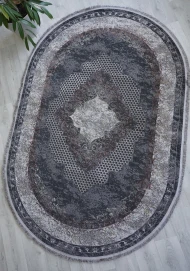 Синтетичні килими Salsa e910a visone-l.grey овал