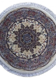 Акриловий килим Shahnameh 8844 bone-pink круг