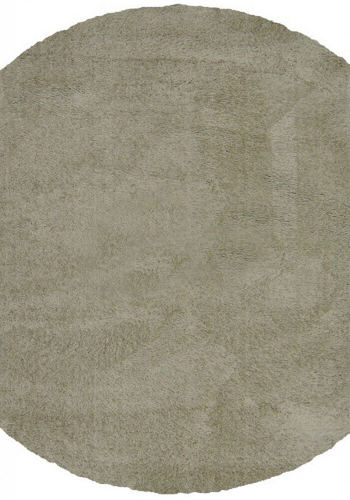 Бежевий килим з високим ворсом silk shaggy 6365p beige круг