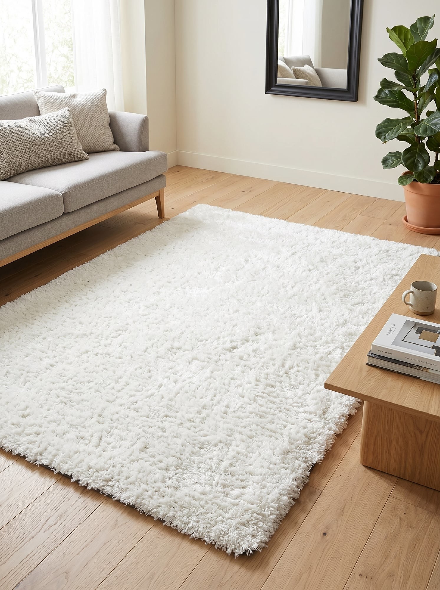 Килим з високим ворсом Style Lalee - 700 white