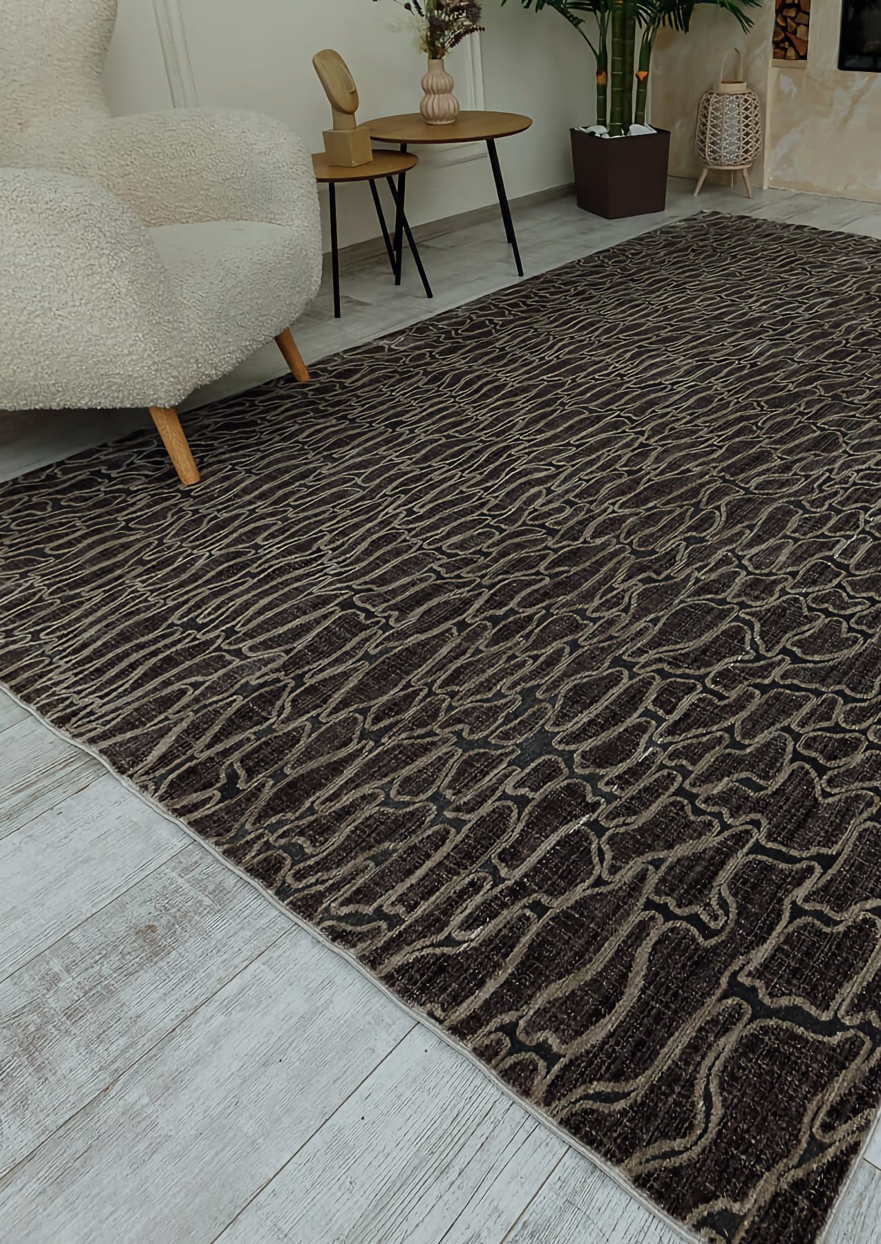 Килим Vintage Silky ag99a p.fume-p.d.grey