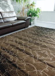 Ковер Vogue 9854a black-p.l.beige