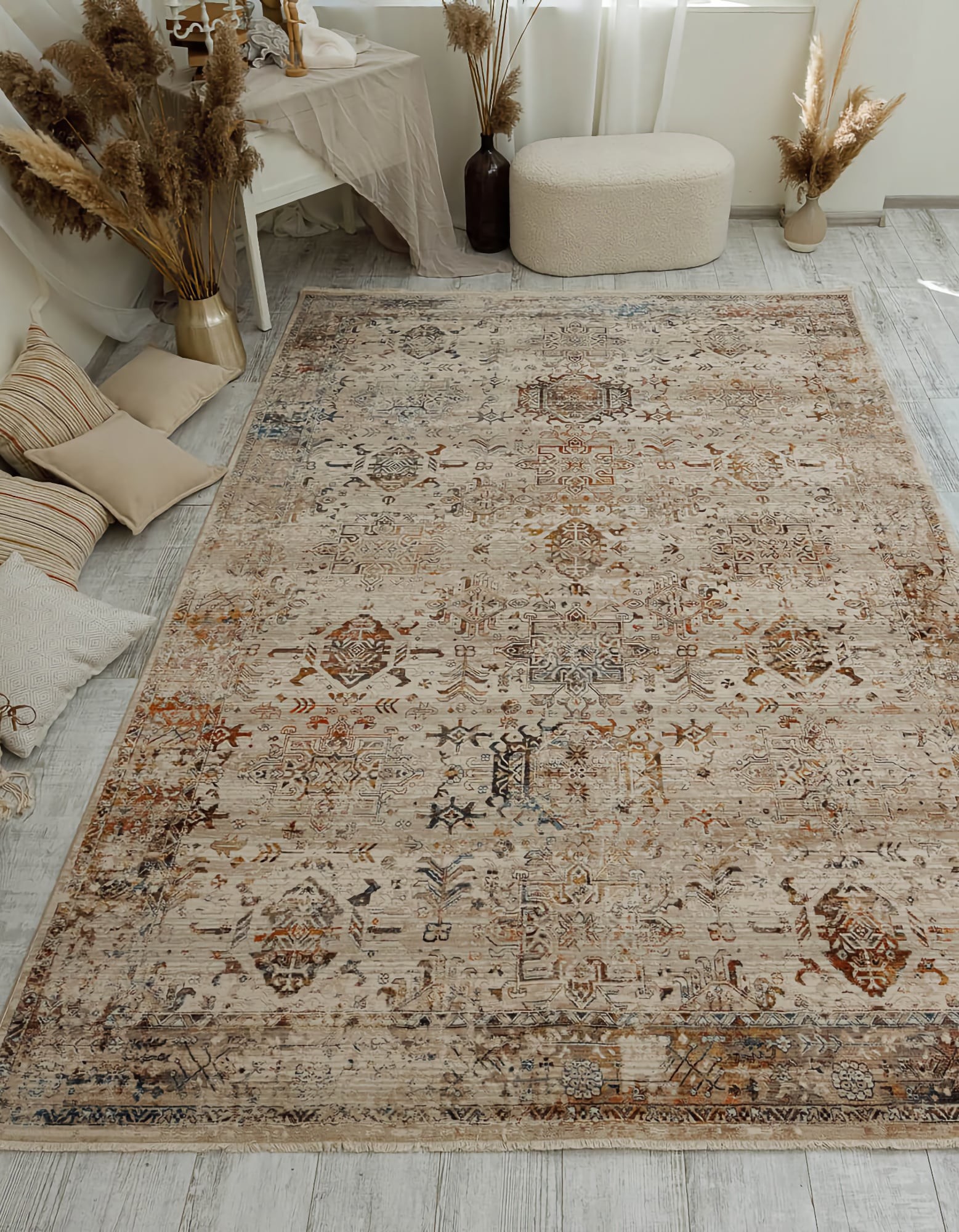 Килим Kasmir 7/24 1143a kemik-beige