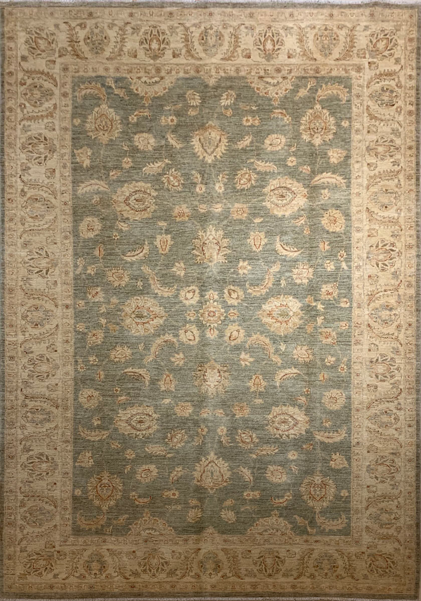 Вовняний килим ручної роботи Ziegler 01 cream-green
