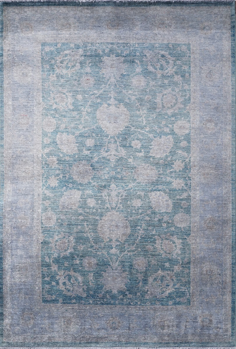 Вовняний килим ручної роботи Ziegler 89 blue-grey