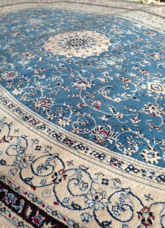 Ковер Hamadan Silk 5.75058-blue овал