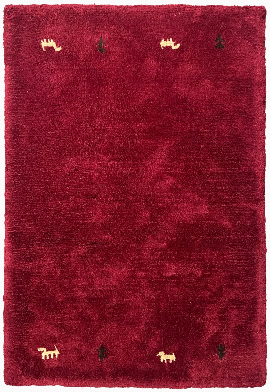 Червоний вовняний килим canvas 365 red
