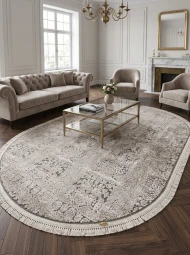 Акрилові килими Cinar CN08H beige овал