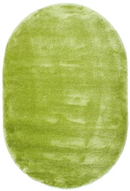 Зелений килим з високим ворсом freestyle 0001-ysl овал
