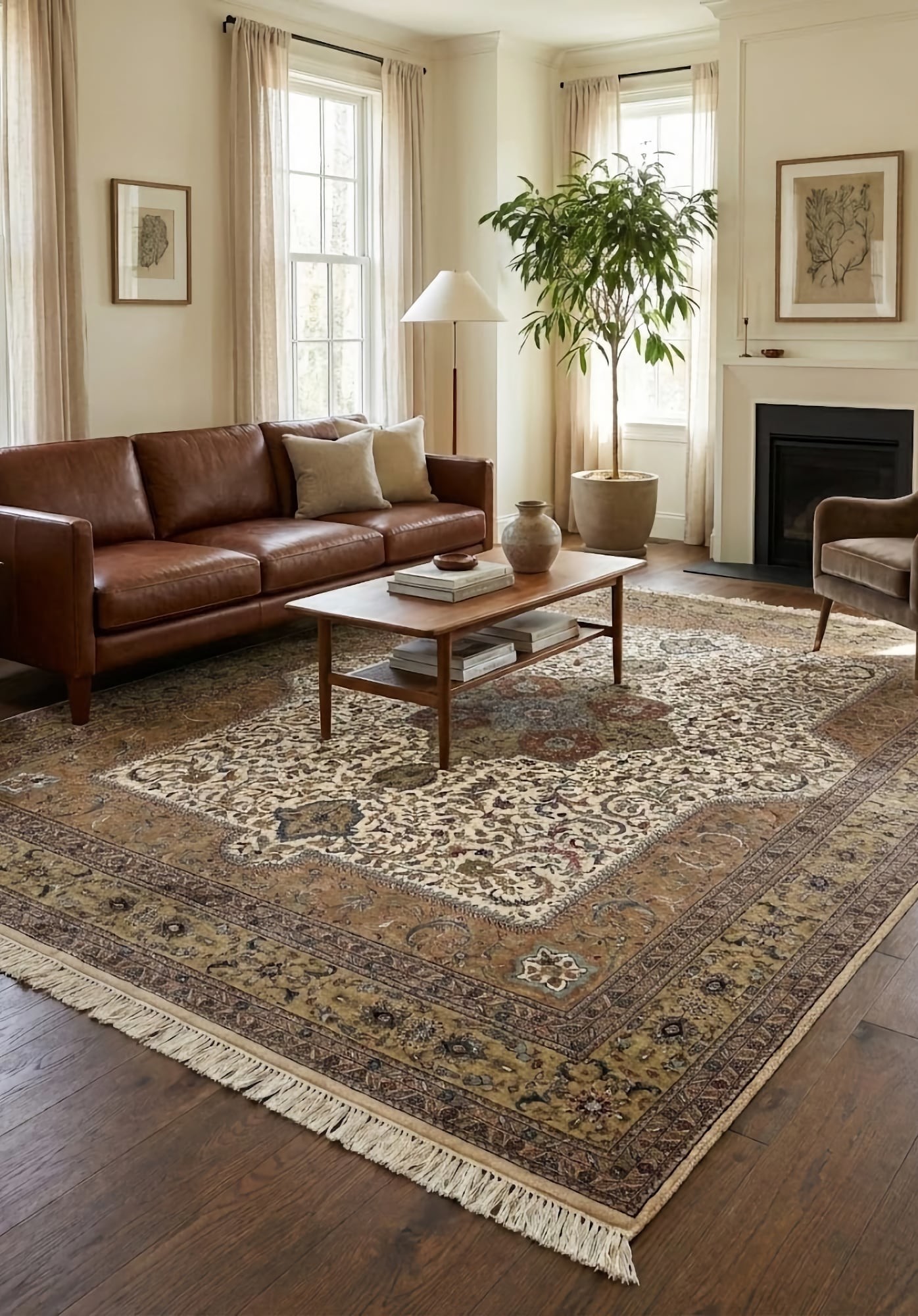 Ковры ручной работы Indo Kirman 0182