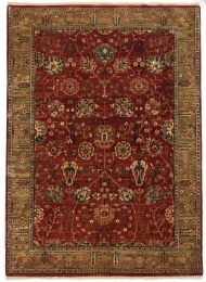 Килими ручної роботи Samarkand 1582 rust-olive