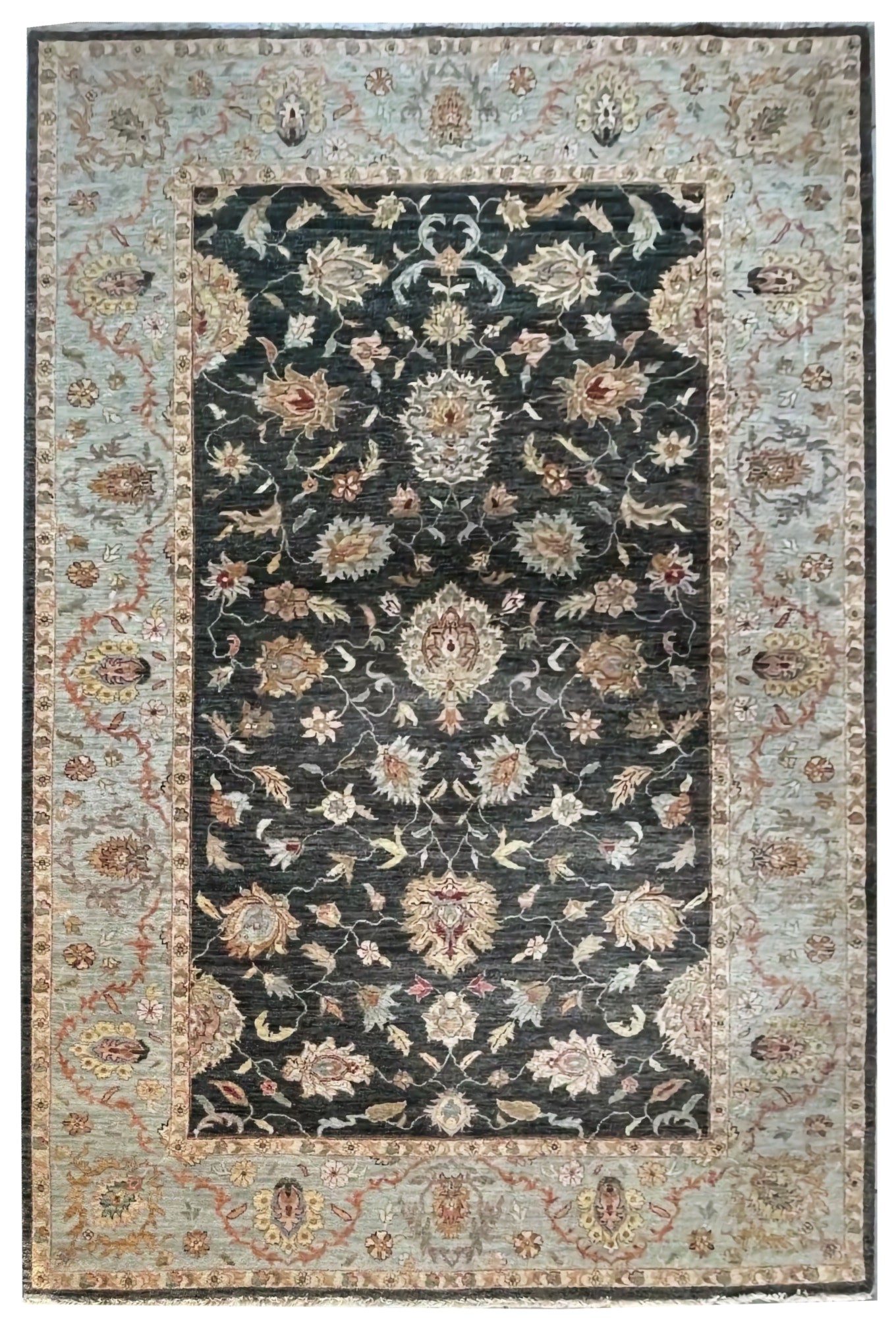 Килими ручної роботи Ziegler 0181 black-sage blue