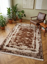 Синтетичні килими IINSOMNIA E769A visone-coffee