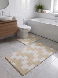 Ковры в ванную Maximus Bornova beige комплект