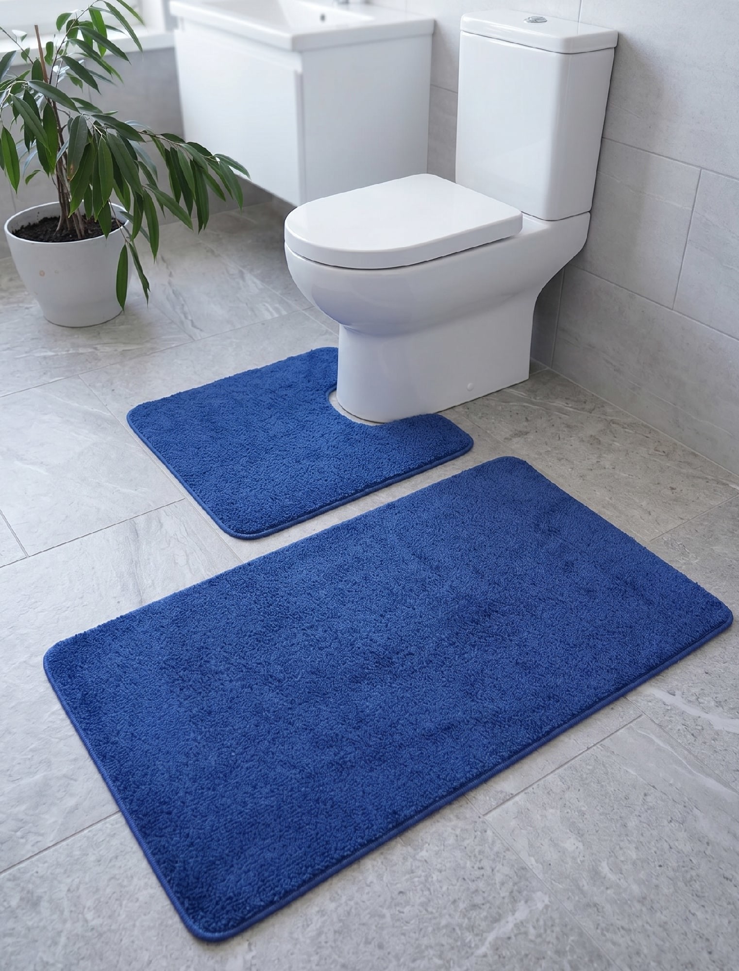 Килими для ванної Maximus Unimax d-blue комплект