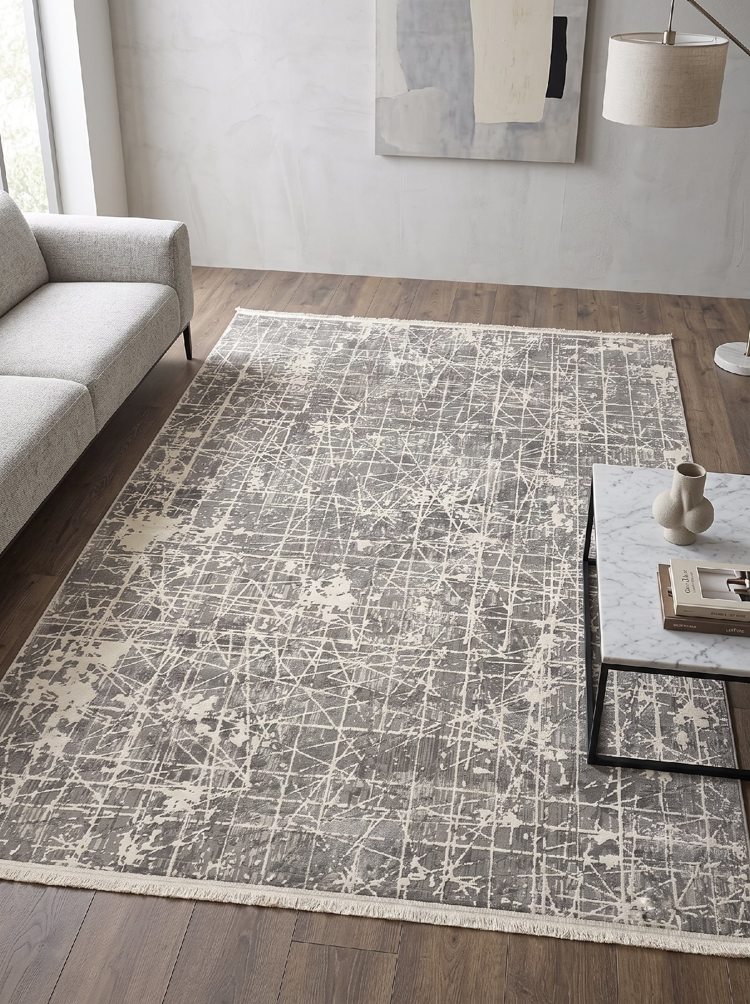 Акрилові килими Picasso new 2137b grey