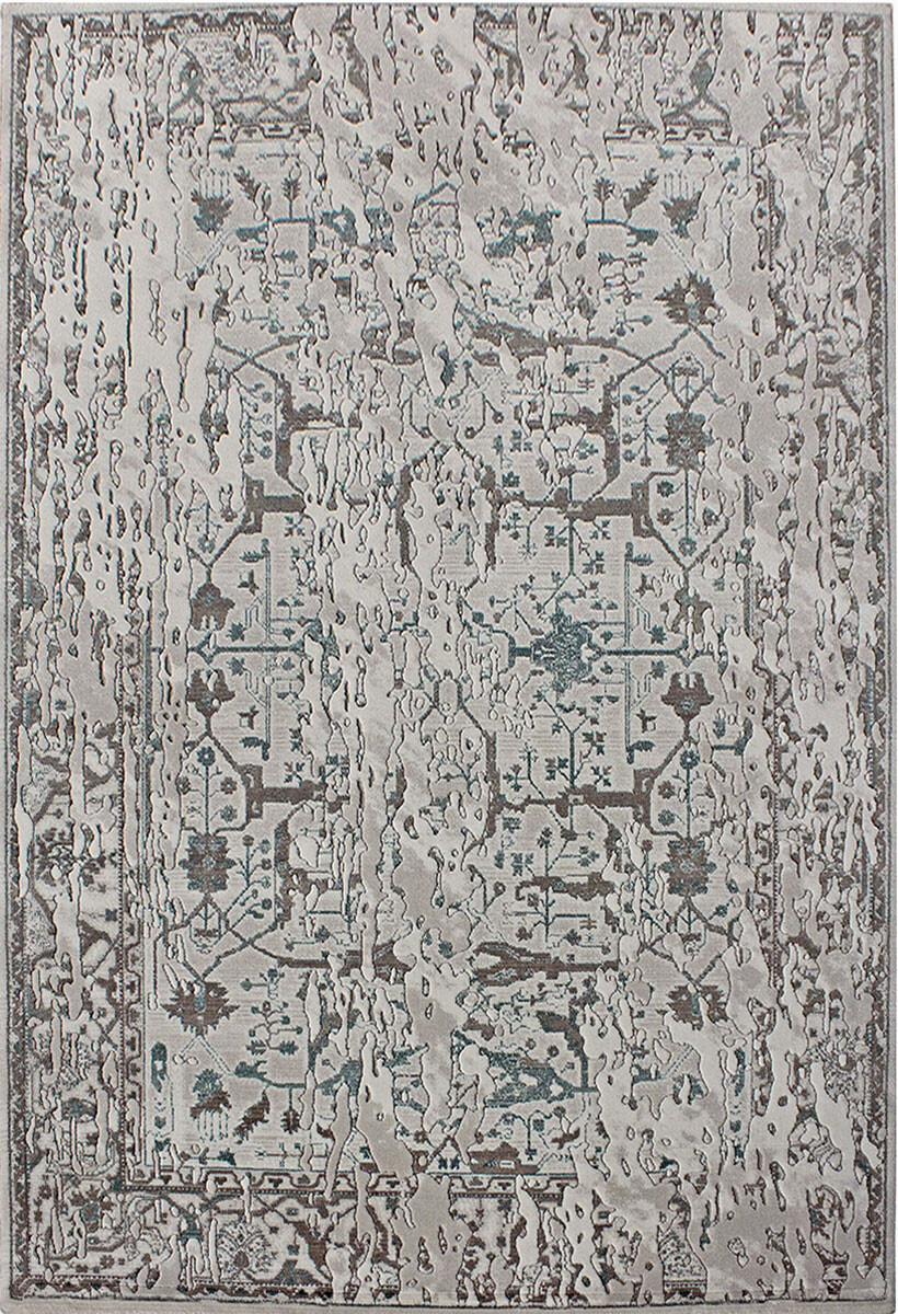 Акриловий килим Sahra 0167a white-blue