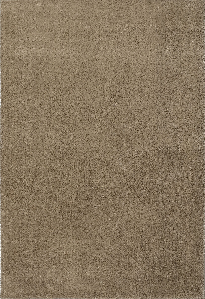 Темно-бежевий килим з високим ворсом shiny 1039-65800