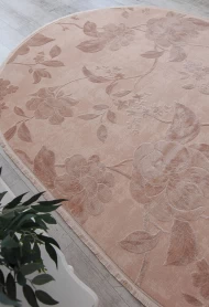 Акриловий килим Taboo h324a pink-pudra овал