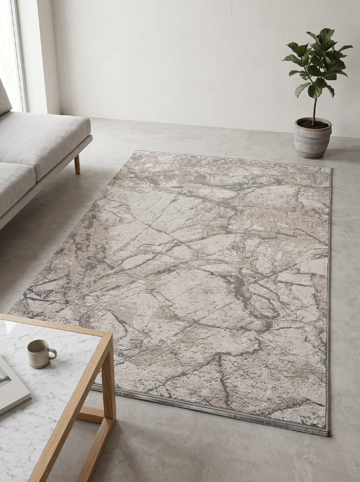 Синтетичні килими Voyage 2972a GREY/CREAM