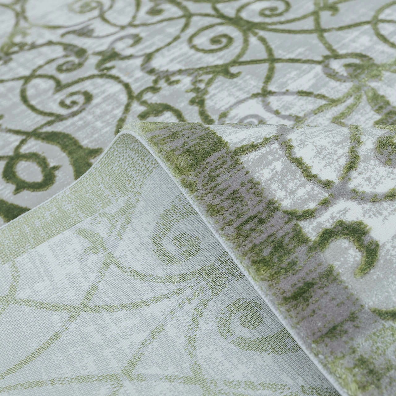 Акриловий килим Nuans W6050 grey-green