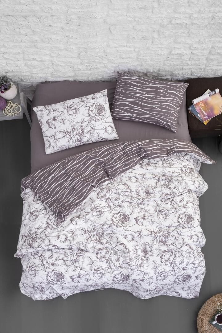 Комплект постельного белья 200x220 Rozen Lilac ліловий
